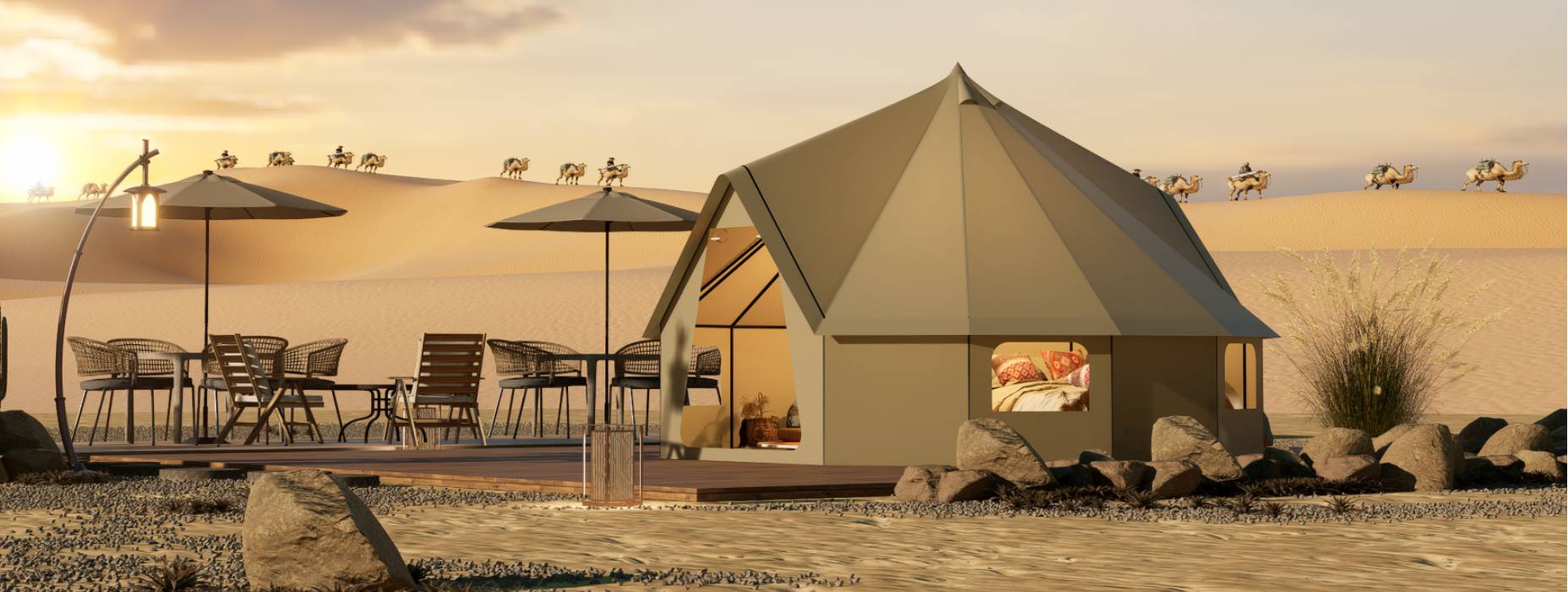 肃北露营酒店帐篷产品